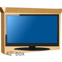 42inch Plasma Tv box with foam wrap